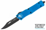 Microtech 146-1BL Combat Troodon Bowie - Blue Handle - Black Blade