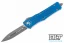 Microtech 142-10DBL Combat Troodon D/E - Distressed Blue Handle - Apocalyptic Blade