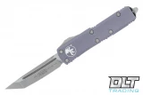 Microtech 233-10GY UTX-85 T/E - Grey Handle - Stonewashed Blade