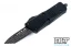 Microtech 240-16S Mini Troodon T/E - Black Handle - Damascus Blade - Signature Series