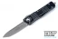 Microtech 144-10DBK Combat Troodon T/E - Distressed Black Handle - Apocalyptic Blade