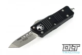 Microtech 240-10 Mini Troodon T/E - Black Handle - Stonewashed Blade