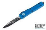 Microtech 148-1BL UTX-70 S/E - Blue Handle - Black Blade