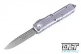Microtech 231-10DGY UTX-85 S/E - Distressed Grey Handle - Apocalyptic Blade