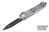 Microtech 142-1GY Combat Troodon D/E - Grey Handle - Black Blade