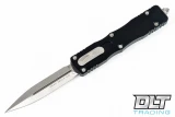 Microtech 227-4 Dirac Delta D/E - Black Handle - Satin Blade