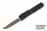 Microtech 149-13APCFS UTX-70 T/E - Carbon Fiber Handle - Bronze Blade - Signature Series