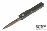 Microtech 147-13APOD UTX-70 D/E - OD Green Handle - Bronze Blade