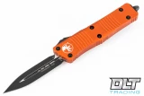 Microtech 138-1OR Troodon D/E - Orange Handle - Black Blade