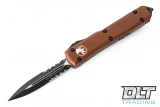 Microtech 122-2TA Ultratech D/E - Tan Handle - Black Blade