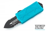 Microtech 157-2TQ Exocet - Turquoise Handle - Black Blade