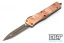 Microtech 142-13CPS Combat Troodon D/E - Copper - Bronze Blade - Signature Series