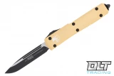 Microtech 121-1CG Ultratech S/E - Gold Handle - Black Blade