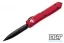 Microtech 122-1DLCTRD Ultratech D/E - Red Handle - DLC Blade