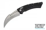 Microtech 166-10AP Hawk - Black Handle - Apocalyptic Blade