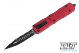 Microtech 225-3RD Dirac D/E - Red Handle - Black Blade