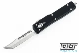 Microtech 419-10S UTX-70 Hellhound - Black Handle - Stonewashed Blade - Signature Series