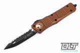 Microtech 142-3TA Combat Troodon D/E - Tan Handle - Black Blade