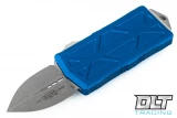 Microtech 157-10APBL Exocet - Blue Handle - Apocalyptic Blade