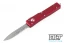 Microtech 148-11RD UTX-70 S/E - Red Handle - Stonewashed Blade