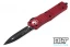 Microtech 142-1RD Combat Troodon D/E - Red Handle - Black Blade