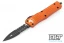 Microtech 142-2OR Combat Troodon D/E - Orange Handle - Black Blade