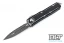 Microtech 232-12DBK UTX-85 D/E - Distressed Black Handle - Apocalyptic Blade