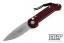 Microtech 135-10MR LUDT - Merlot Red Handle - Stonewashed Blade