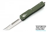 Microtech 419-10ODS UTX-70 Hellhound - OD Green Handle - Stonewashed Blade - Signature Series