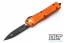Microtech 142-1OR Combat Troodon D/E - Orange Handle - Black Blade