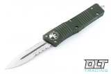 Microtech 142-5OD Combat Troodon D/E - OD Green Handle - Satin Blade