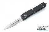 Microtech 147-11 UTX-70 D/E - Black Handle - Stonewashed Blade