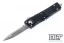 Microtech 138-12DBK Troodon D/E - Distressed Black Handle - Stonewashed Blade