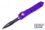 Microtech 122-2PU Ultratech D/E - Purple Handle - Black Blade