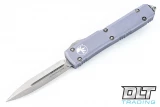 Microtech 122-10GY Ultratech D/E - Grey Handle - Stonewashed Blade
