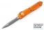 Microtech 122-12DOR Ultratech D/E - Distressed Orange Handle - Stonewashed Blade