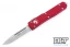 Microtech 121-10RD Ultratech S/E - Red Handle - Stonewash Blade