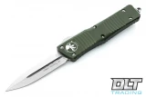 Microtech 142-10OD Combat Troodon D/E - OD Green Handle - Stonewash Blade
