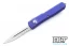Microtech 122-5PU Ultratech D/E - Purple Handle - Satin Blade