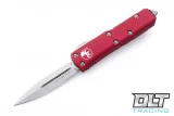 Microtech 232-10RD UTX-85 D/E - Red Handle - Stonewash Blade