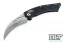 Microtech 166-10 Hawk - Black Handle - Stonewash Blade