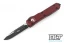 Microtech 121-1MR Ultratech S/E - Merlot Red Handle - Black Blade
