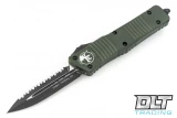 Microtech 142-3OD Combat Troodon D/E - OD Green Handle - Black Blade