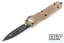 Microtech 142-1TA Combat Troodon D/E - Tan Handle - Black Blade