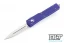 Microtech 147-4PU UTX-70 D/E - Purple Handle - Satin Blade
