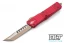 Microtech 219-13RD Combat Troodon Hellhound - Red Handle - Bronze Blade