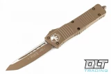 Microtech 144-1CDE Combat Troodon T/E - Dark Earth Cerakote Handle - Dark Earth Cerakote Blade