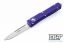 Microtech 121-10PU Ultratech S/E - Purple Handle - Stonewash Blade