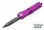 Microtech 138-1VI Troodon D/E - Violet Handle - Black Blade