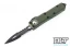 Microtech 232-2OD UTX-85 D/E - Green Handle  - Partial Serrations - Black Blade